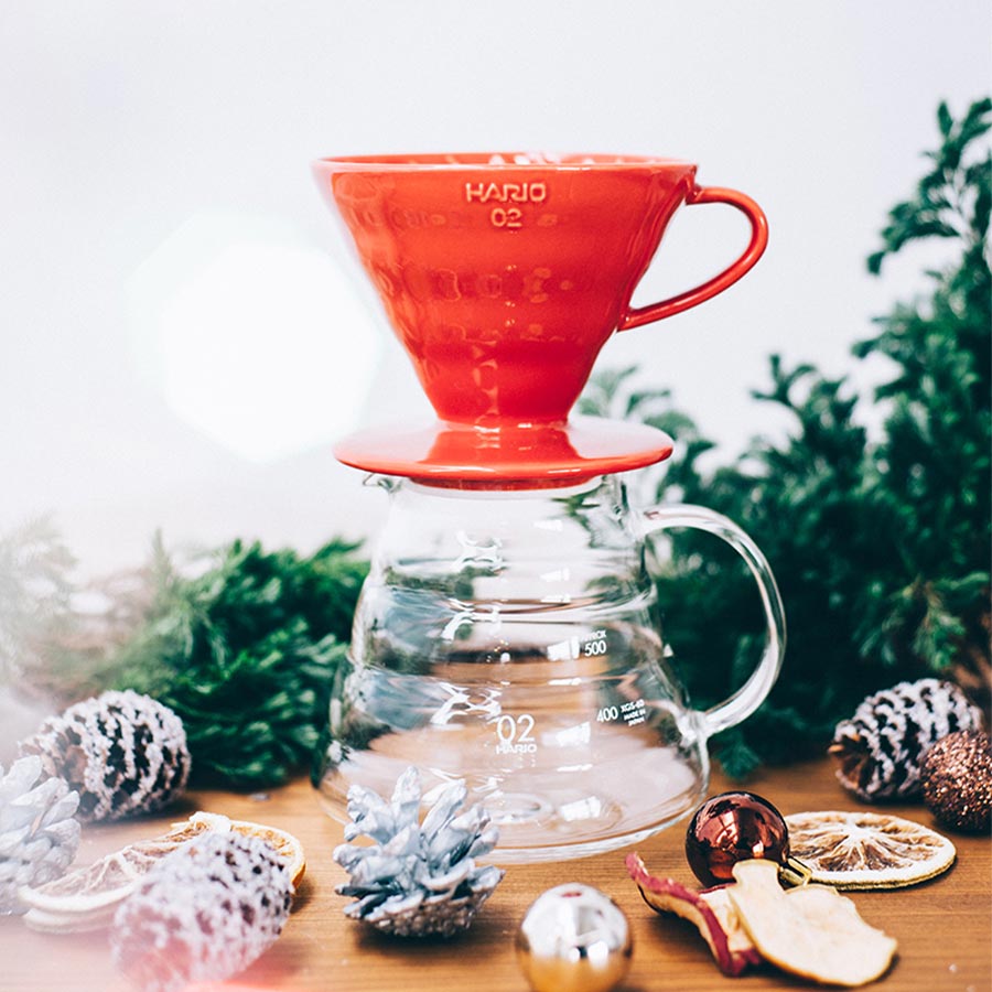 Coffee Dripper V60 02 Ceramic red