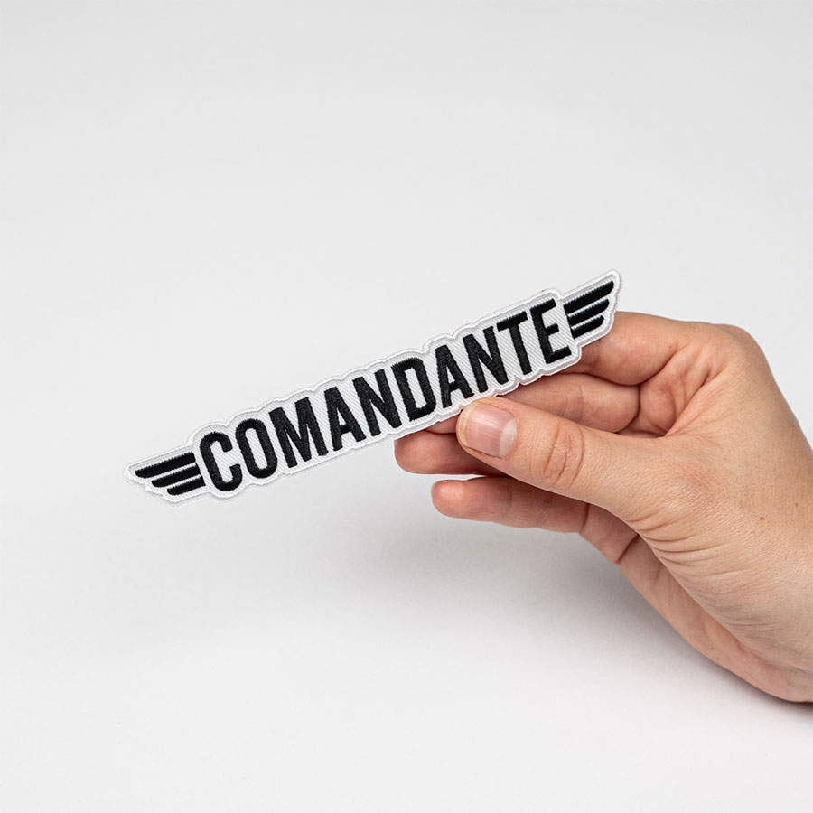 Comandante Patches - Logo Black/White