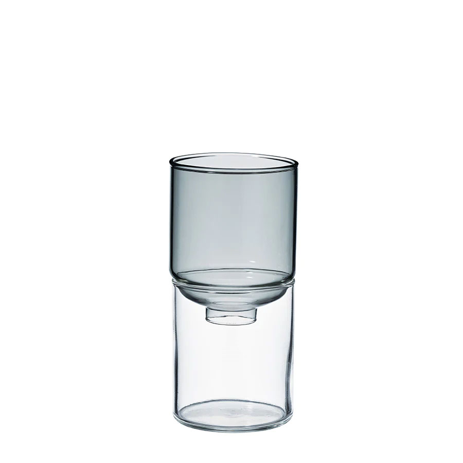 Glass Flower Vase 200 ml - Transparent Black