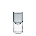 Glass Flower Vase 200 ml - Transparent Black