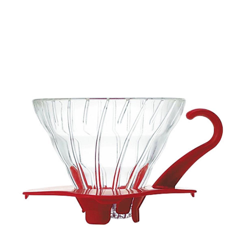 Glass Coffee Dripper V60 01 - Red