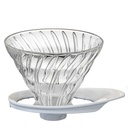 [VDGR-02W] Glass Coffee Dripper V60 02 - White NEW