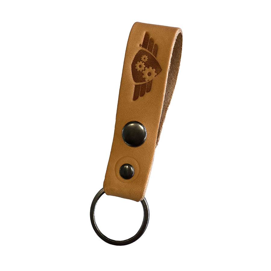 Comandante Leather Keyring - BROWN