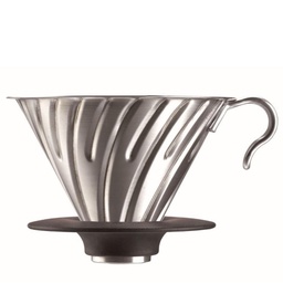 [VDMR-02HSV] V60 Metal Dripper - Stainless Steel