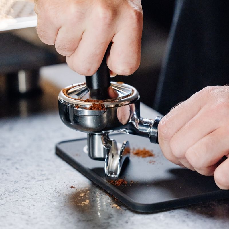 Rhino Coffee Gear Classic Bench Tamper Mat - Black