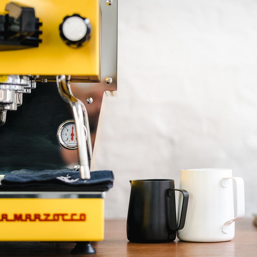 Rhino Teflon Milk Pitcher 12oz/360ml  Black