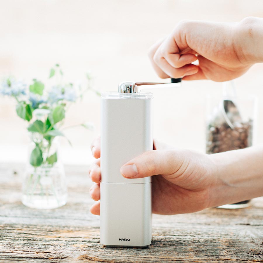 Coffee Mill "Prism" 24g silver