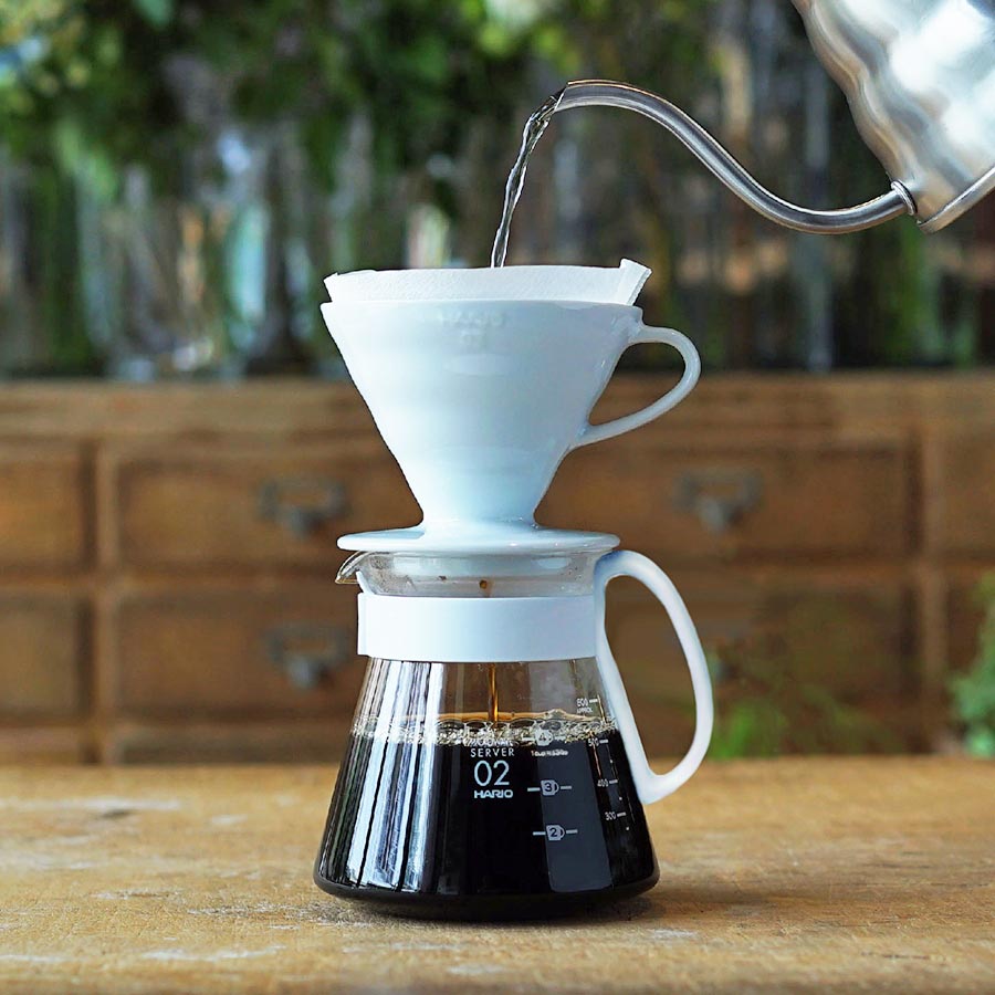 V60 Ceramic Dripper Set 02 - White