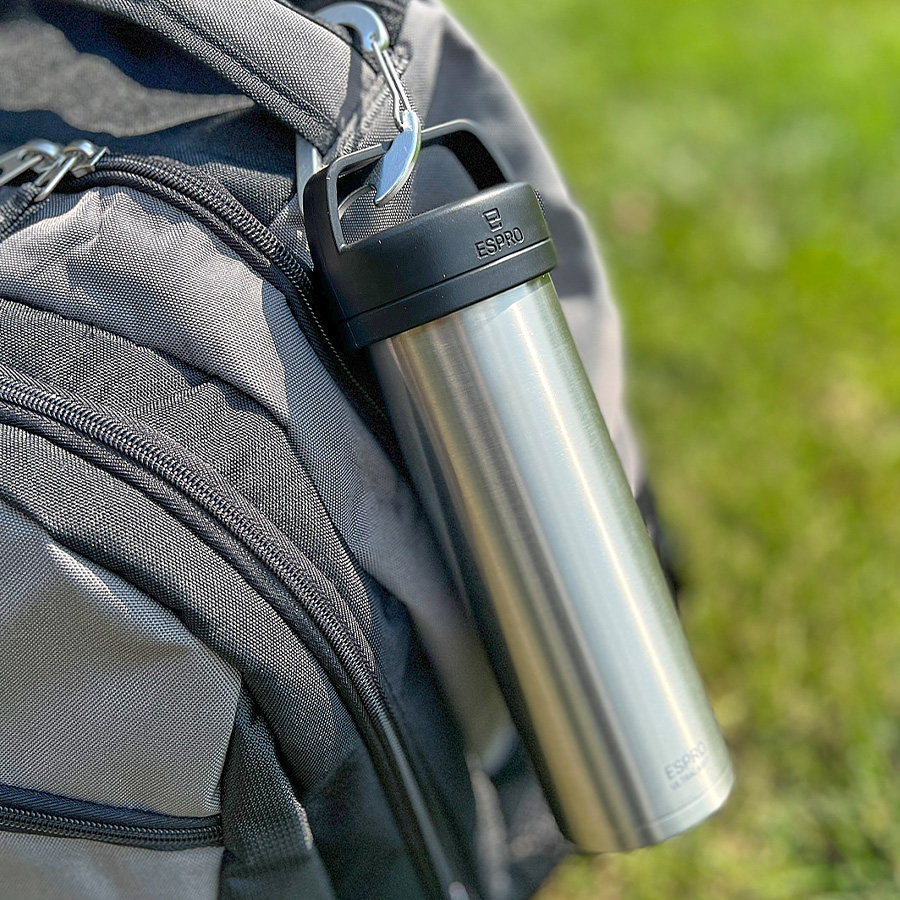 P0 Ultralight Travel Coffee Press Brushed