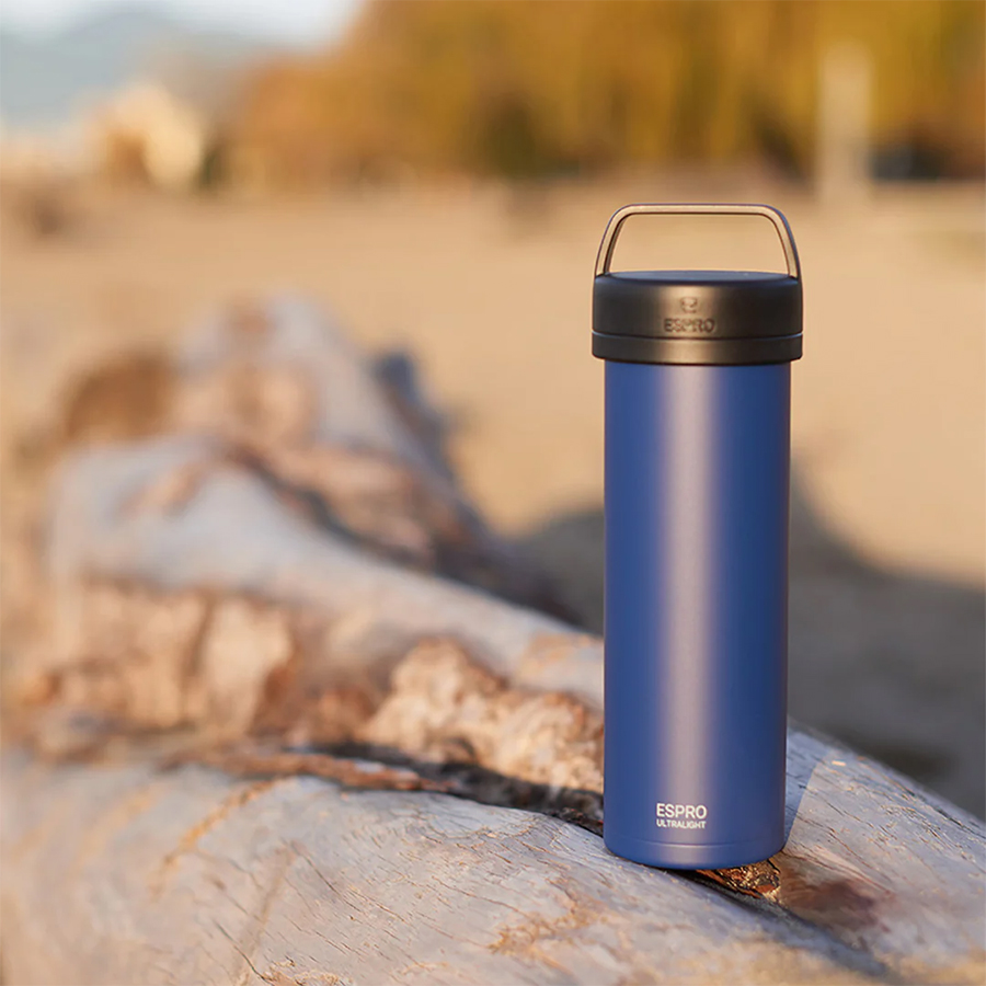 P0 Ultralight Travel Coffee Press Classic Blue