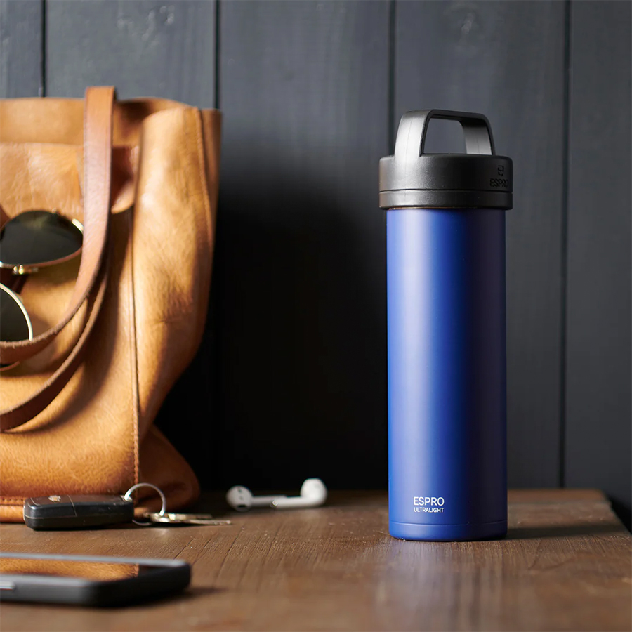 P0 Ultralight Travel Coffee Press Classic Blue