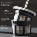 P0 Ultralight Travel Coffee Press Evergreen