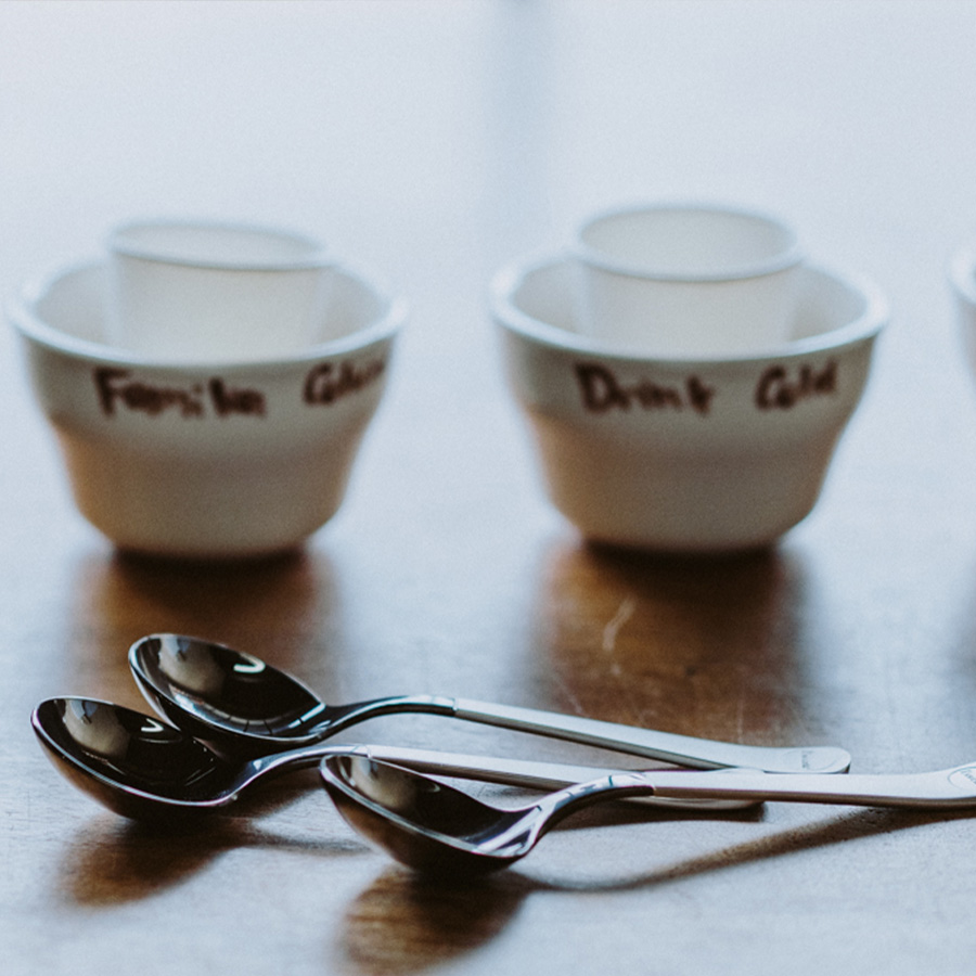 Professional Cupping Spoon (Titanium - Black）