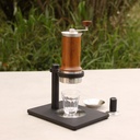 Espresso Maker + Steel Support REDDISH