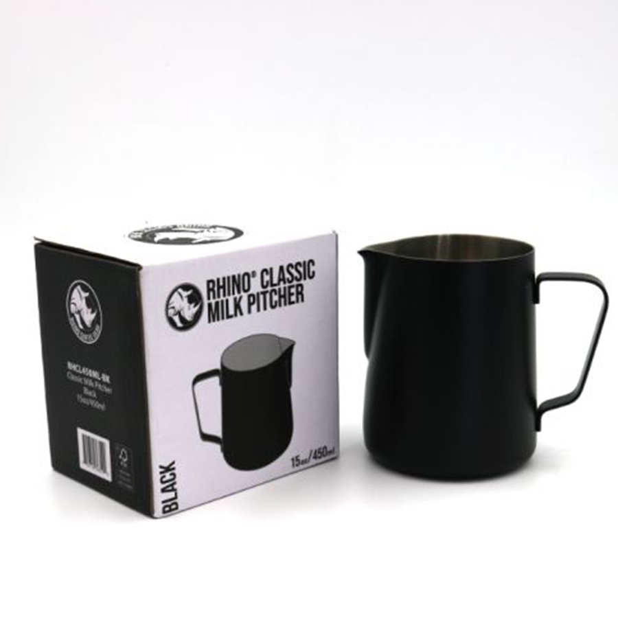 Rhino Classic Milk Pitcher 15oz/450ml - Black