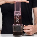 AeroPress Coffee Maker - Clear Pink