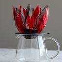 SUIREN Rib 6-Piece Set - Transparent Red