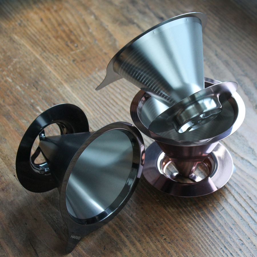 Double Mesh Metal Dripper 02 - Metal Black