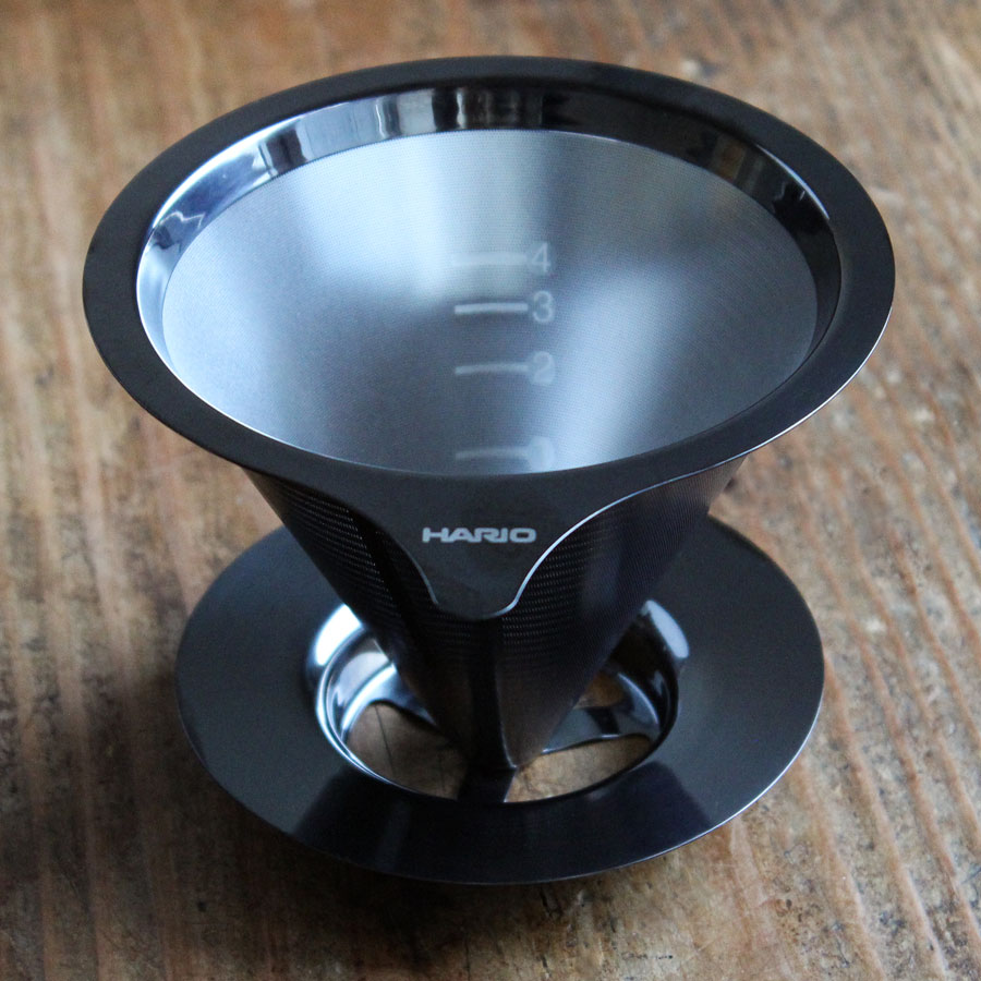 Double Mesh Metal Dripper 02 - Metal Black