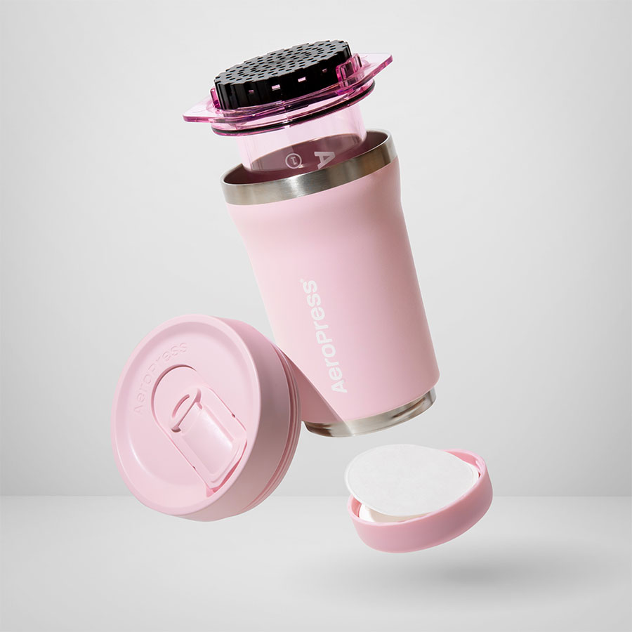 AeroPress Go Plus Travel System - Pink