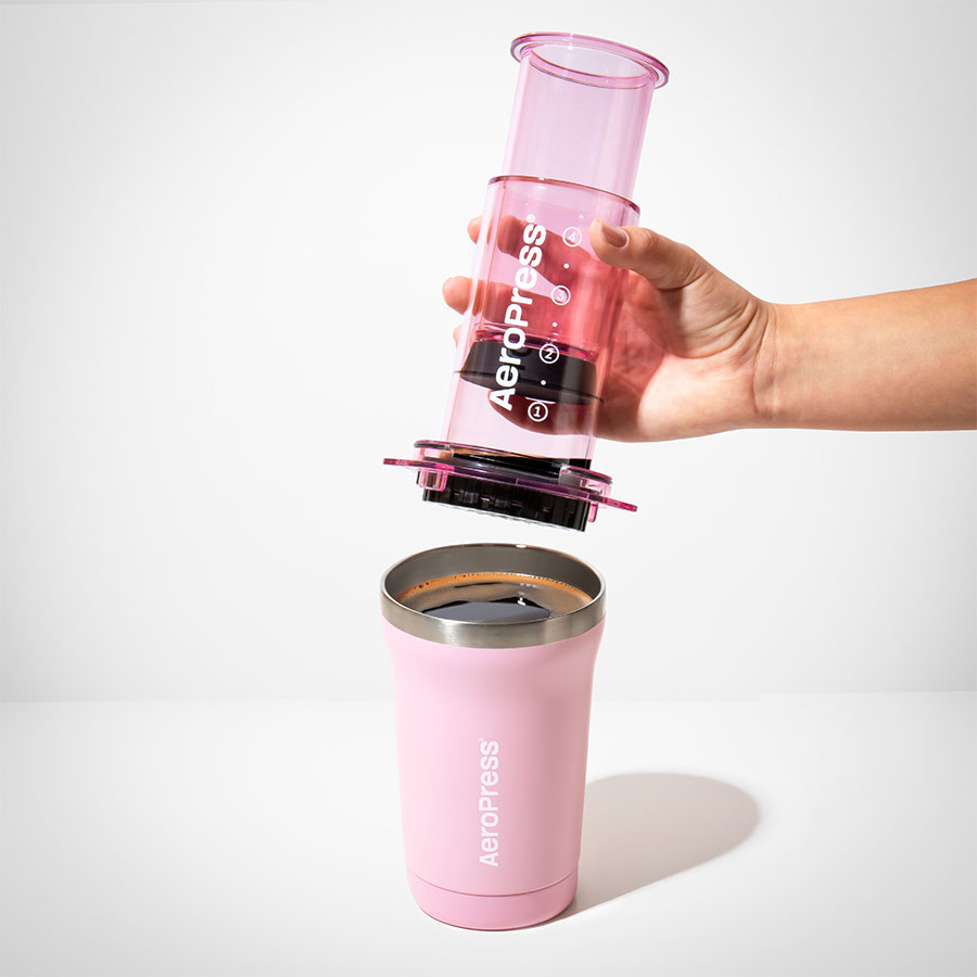 AeroPress Go Plus Travel System - Pink