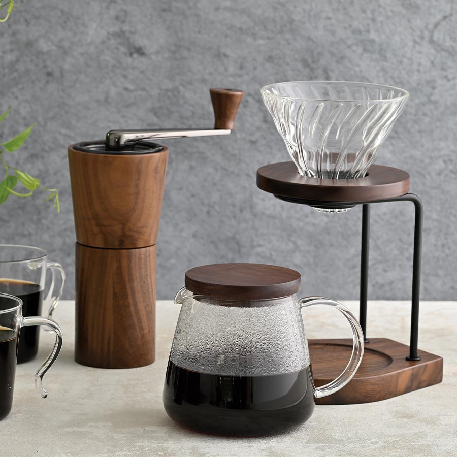 Coffee Server Walnut 600ml - Clear