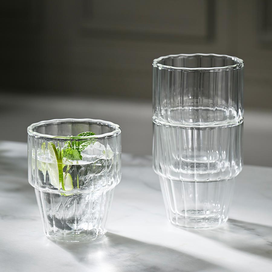 Double Wall Stack Glass - Clear