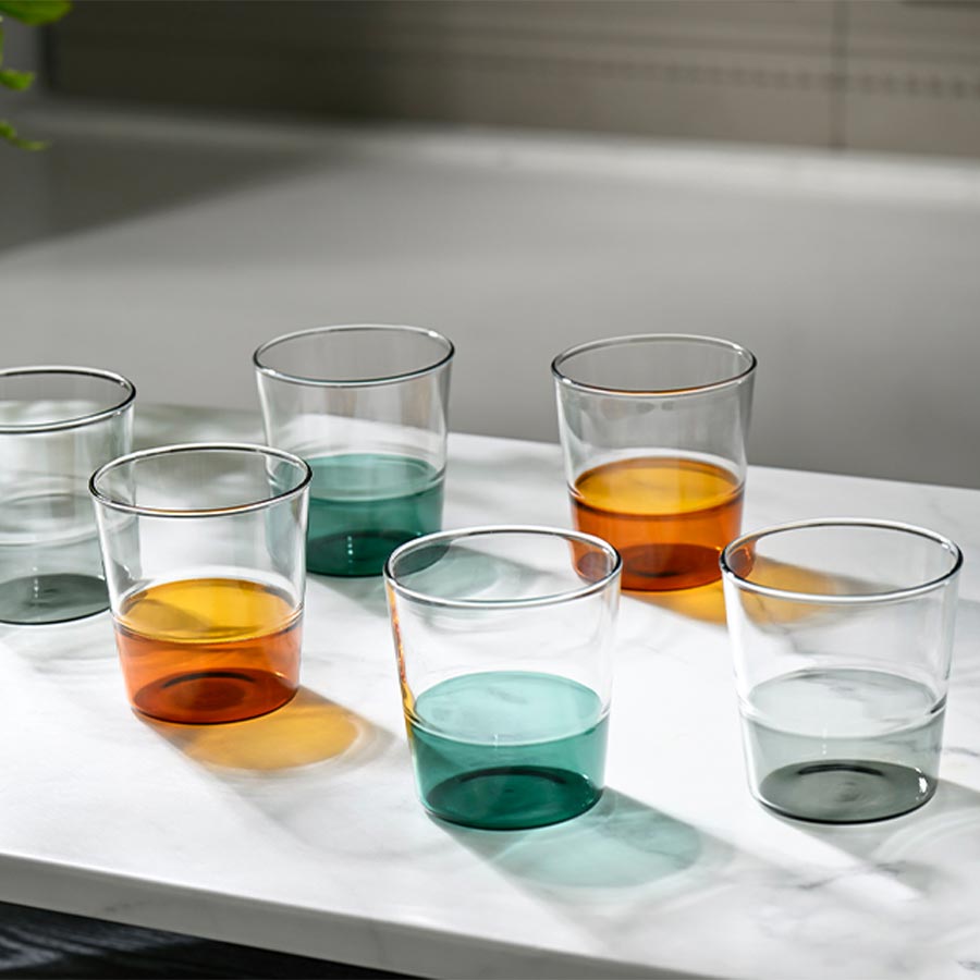 HARIO COLORS Half Color Glass - Green