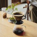 Ceramic V60 Dripper 02 Shippou - Black