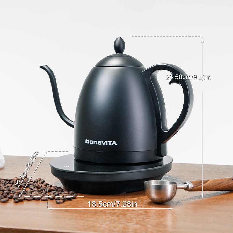 Bonavita Variable Temperature Digital Electric Kettle - Matte Black