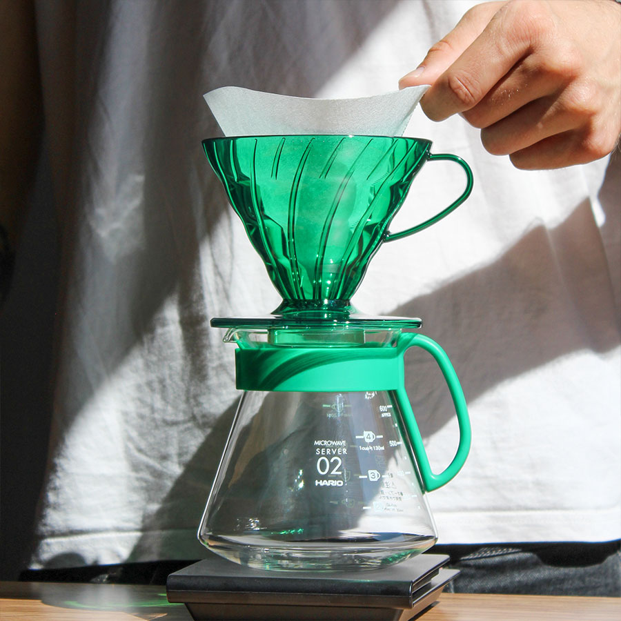 V60 Coffee Dripper 02 - Bamboo Green