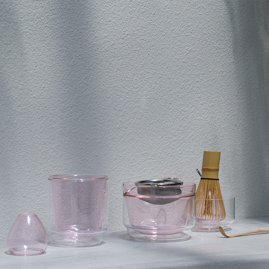 Double-walled Matcha Cup 370ml - Pink