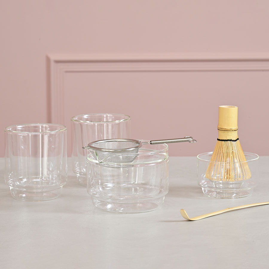 Double-walled Matcha Cup 370ml - Clear