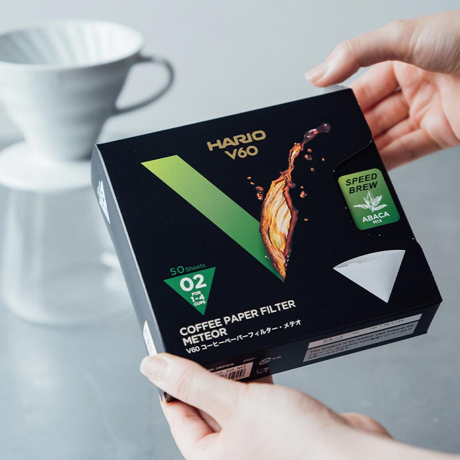 Meteor Paper Filter V60 02 Box - White 50 Sheets 