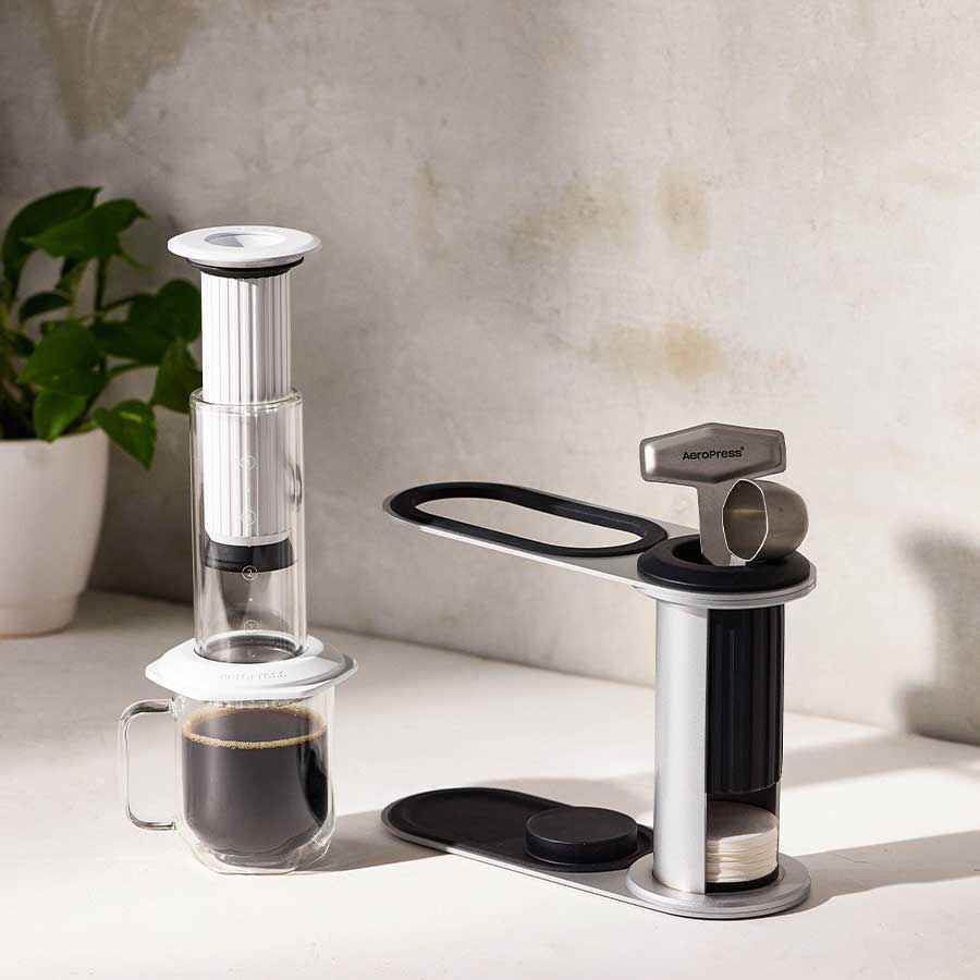 AeroPress Premium Coffee Press - White