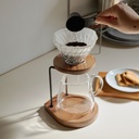 Coffee Server Walnut 600ml - Clear