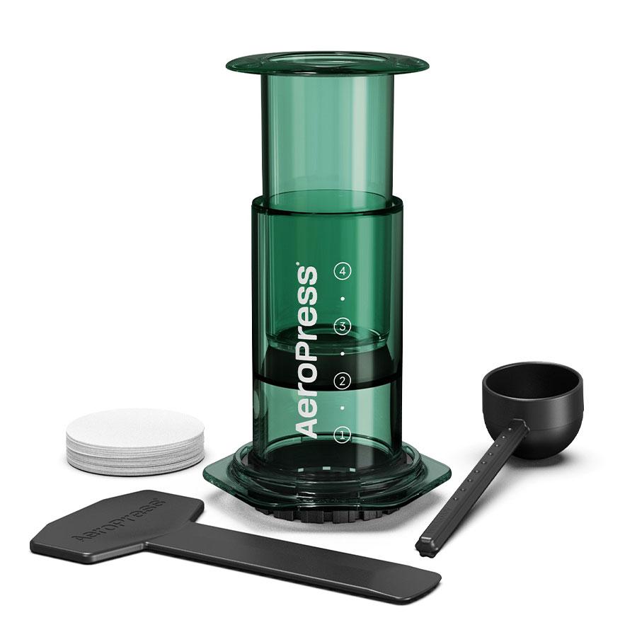 AeroPress Coffee Maker - Clear Green