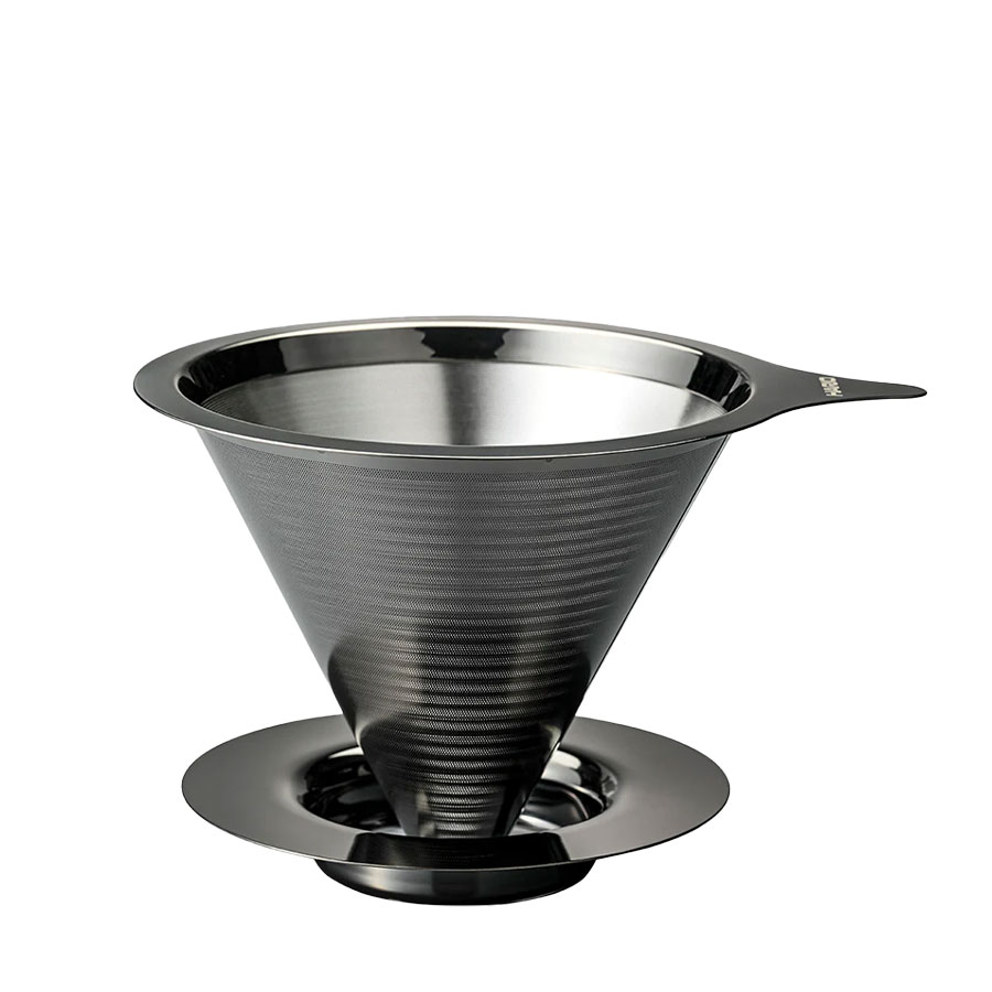 Double Mesh Metal Dripper 02 - Metal Black