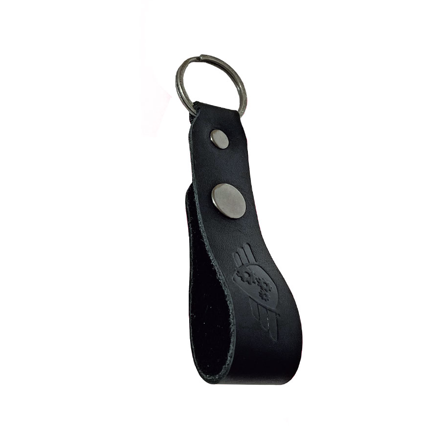 Comandante Leather Keyring - BLACK