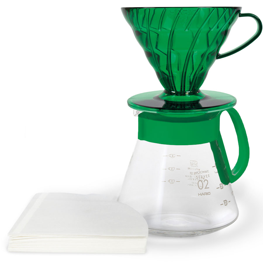 V60 Dripper & Server Set 02 - Bamboo Green