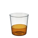 [HCHG-360-AB] HARIO COLORS Half Color Glass - Amber 