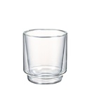 [MACC-370-T] Double-walled Matcha Cup 370ml - Clear