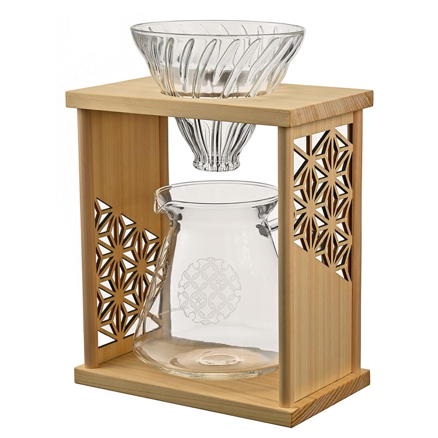 AYA Series V60 Drip Stand-Set Asanoha - Natural