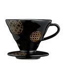 AYA Series Ceramic V60 Dripper 02 Shippou - Black