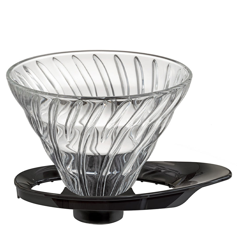 Glass Coffee Dripper V60 02 - Black NEW