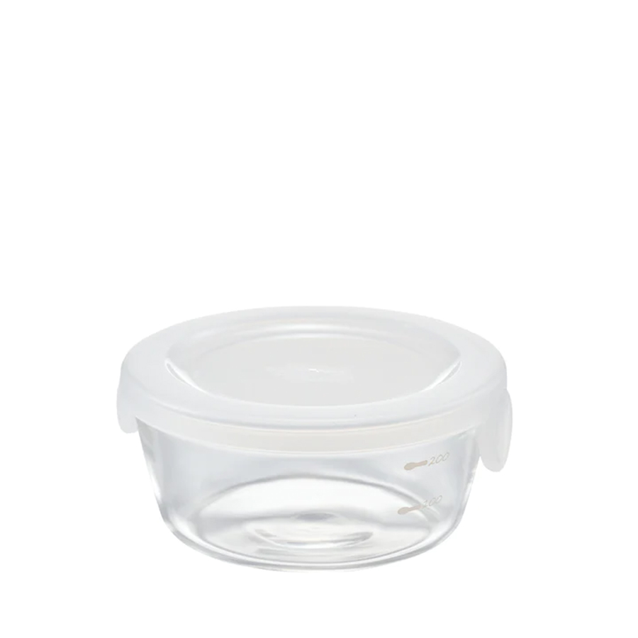 Heatproof Round Glass Container 300