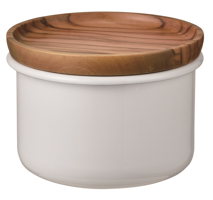 Tea and Coffee Canister "Bona" Enameled