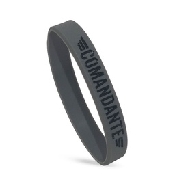 [3276] Comandante Wrist Band, 100% silicon, grey medium