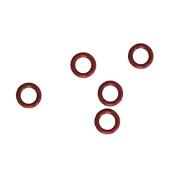 [1630] Roter Silikon Ring (5er Set)