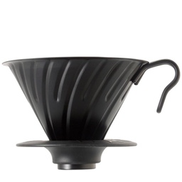 [VDMR-02MB] V60 Metal Dripper - Matte Black 1-4 cups